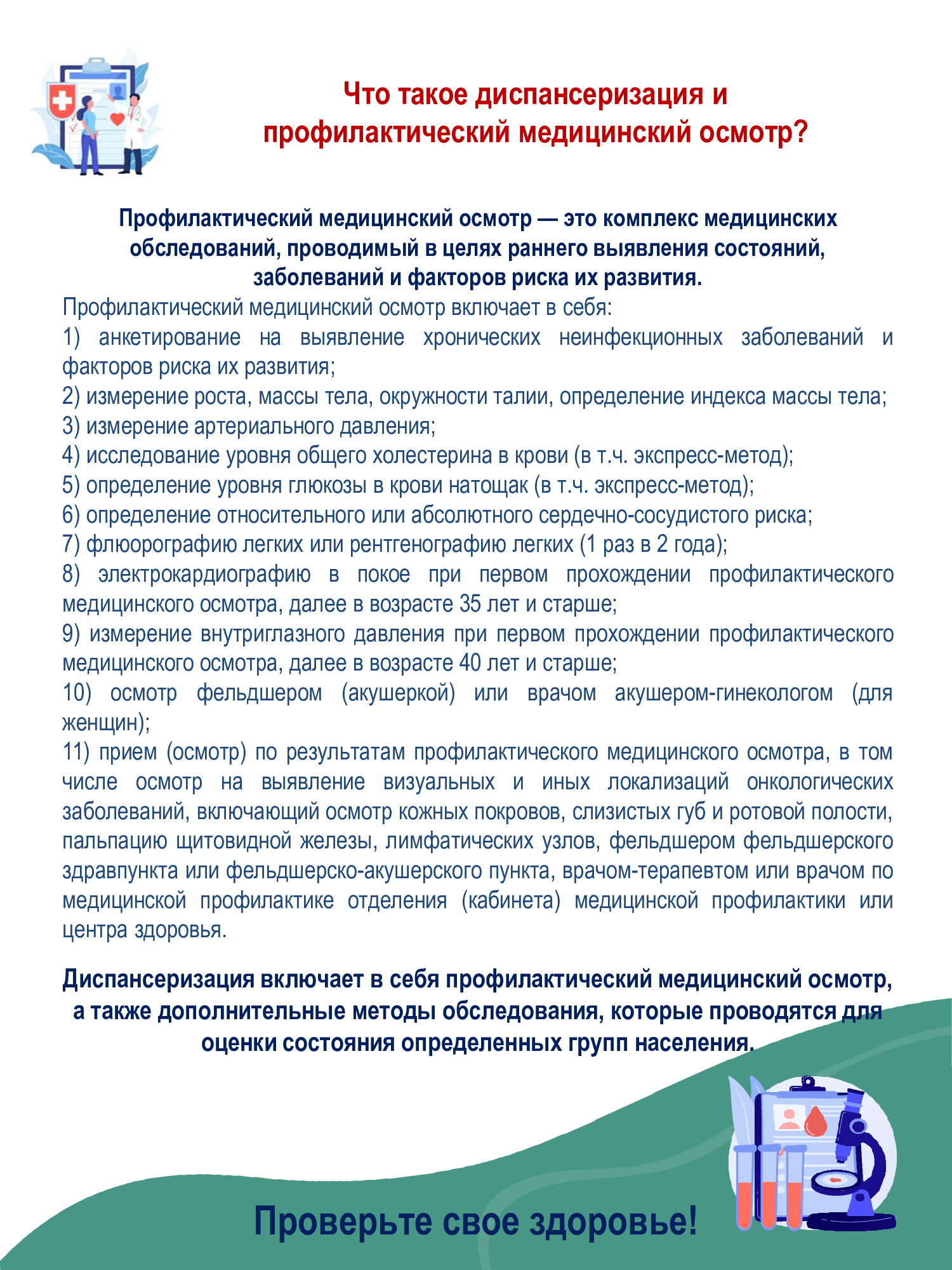 Диспансеризация.